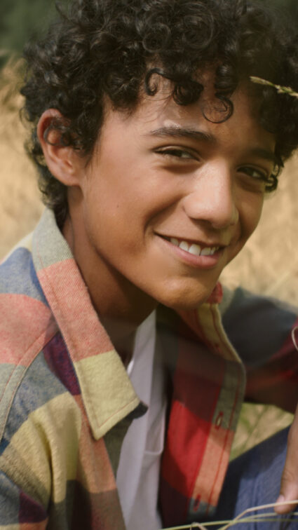 boy looking at camera